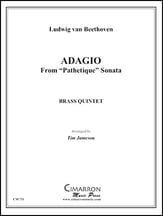 ADAGIO CANTABILE FROM SONATA PATHETIQUE BRASS QUINTET P.O.D. cover